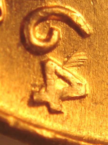 1964-D-Lincoln-Memorial-Cent---What-Are-The-Lines-By-The-4?